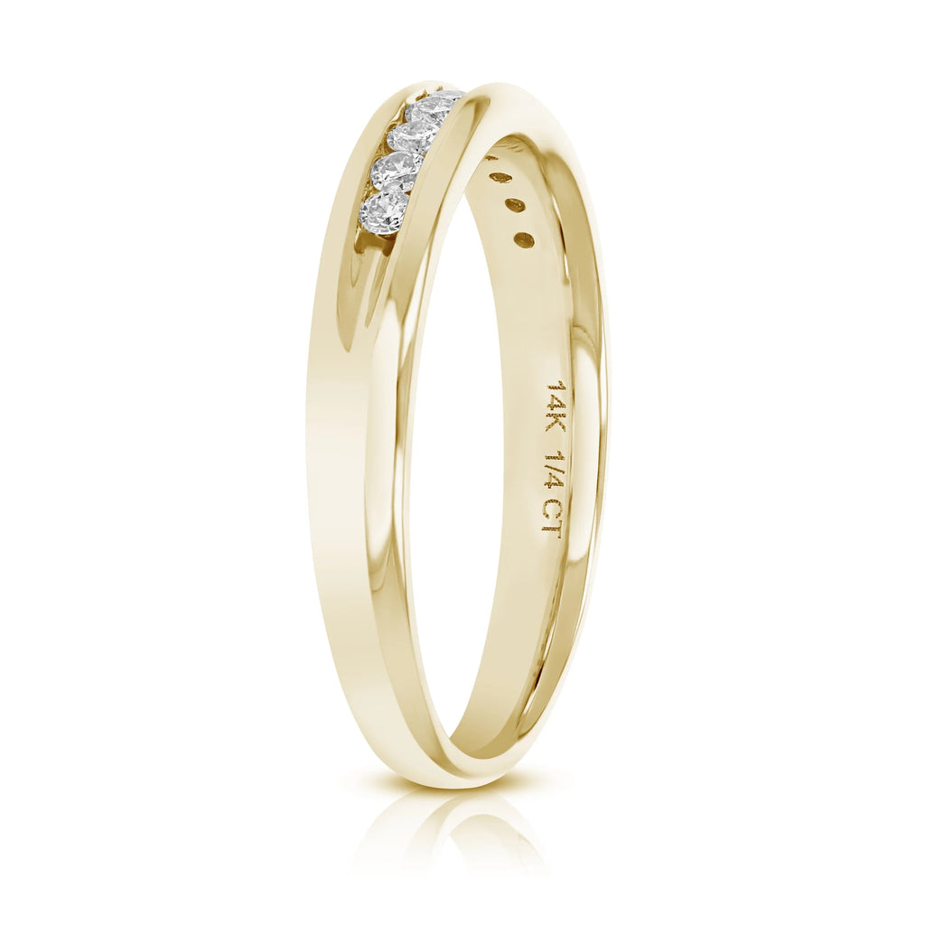 14K Yellow Gold Diamond Bridal Band Z24309