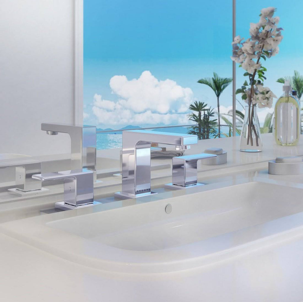 Brushed Nickel 2-Handle Bathroom Faucet D411