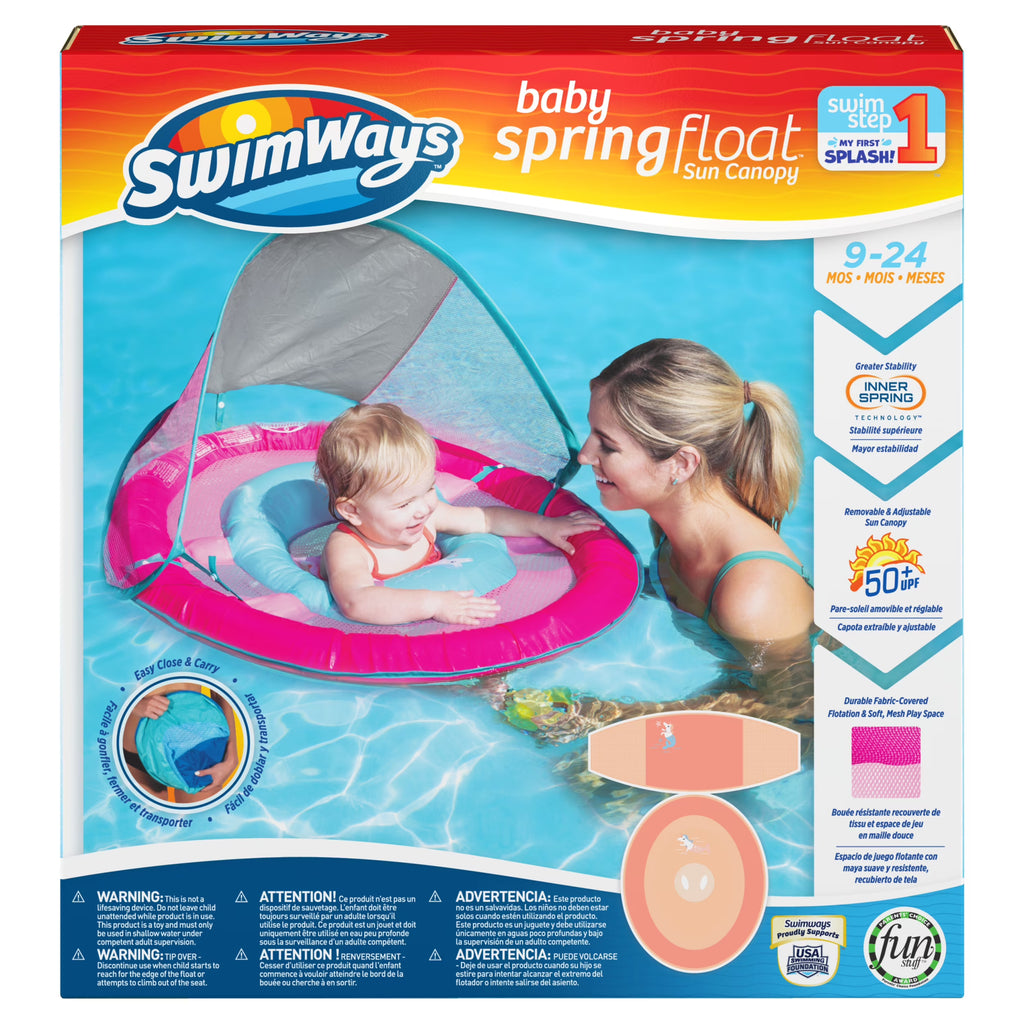 Pink Mermaid Unicorn Baby Spring Float W751604