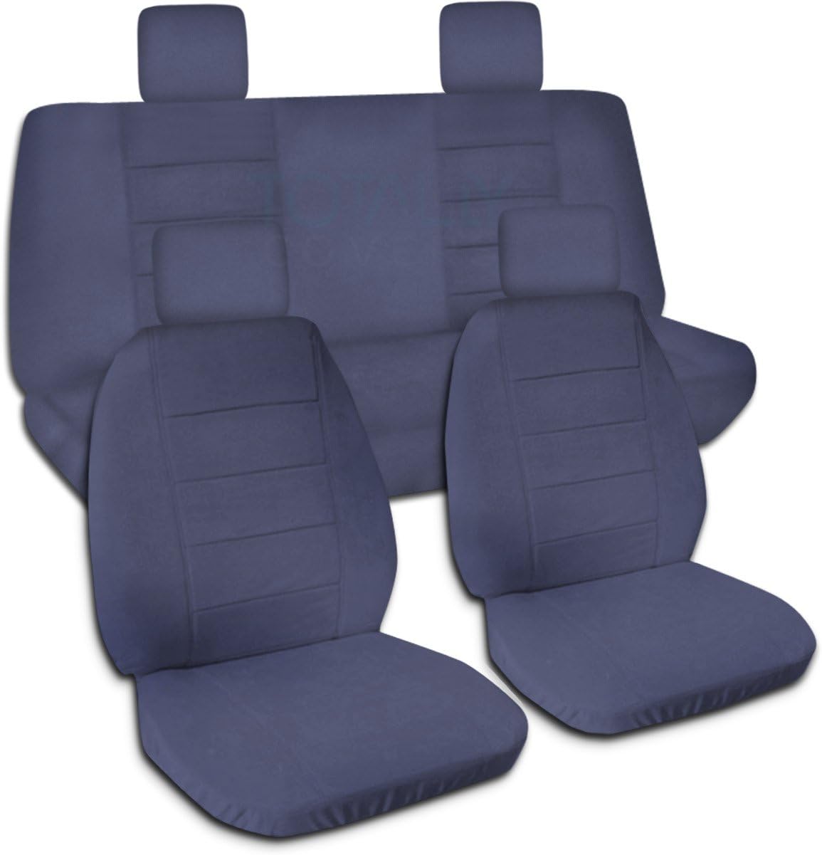 Solid Color Seat Covers Full Set Front & Rear B337