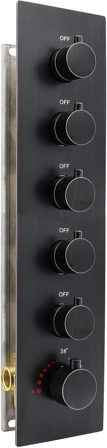 Brushed Nickel Thermostatic Shower Diverter Mixer Valve J383120