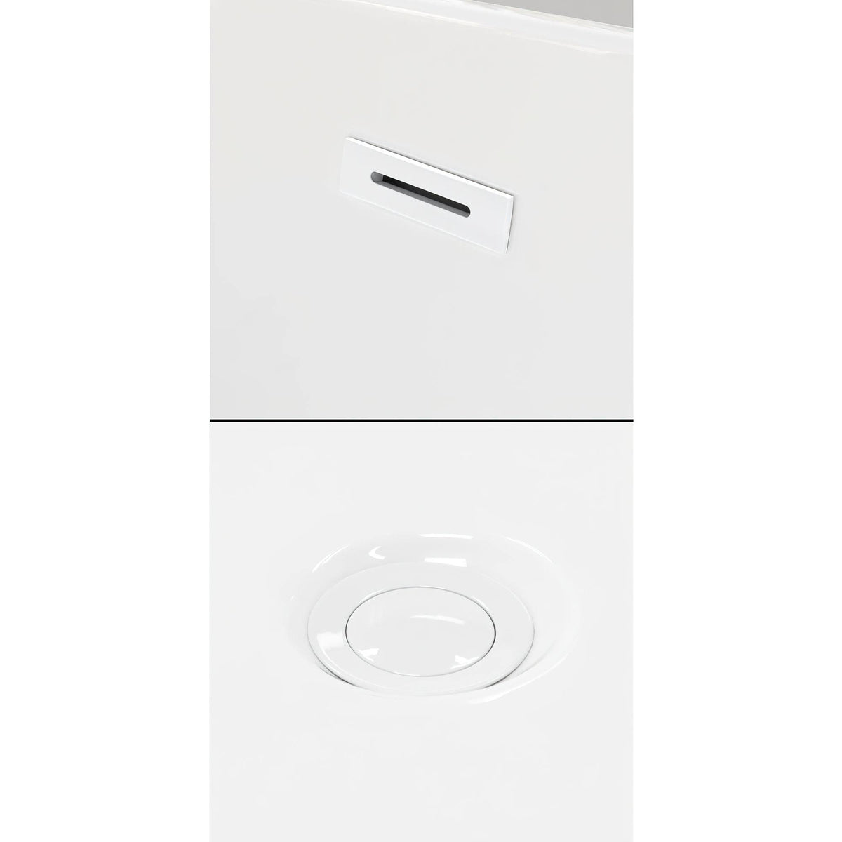 Shiny White Universal Square Bathtub Trim Kit C9879