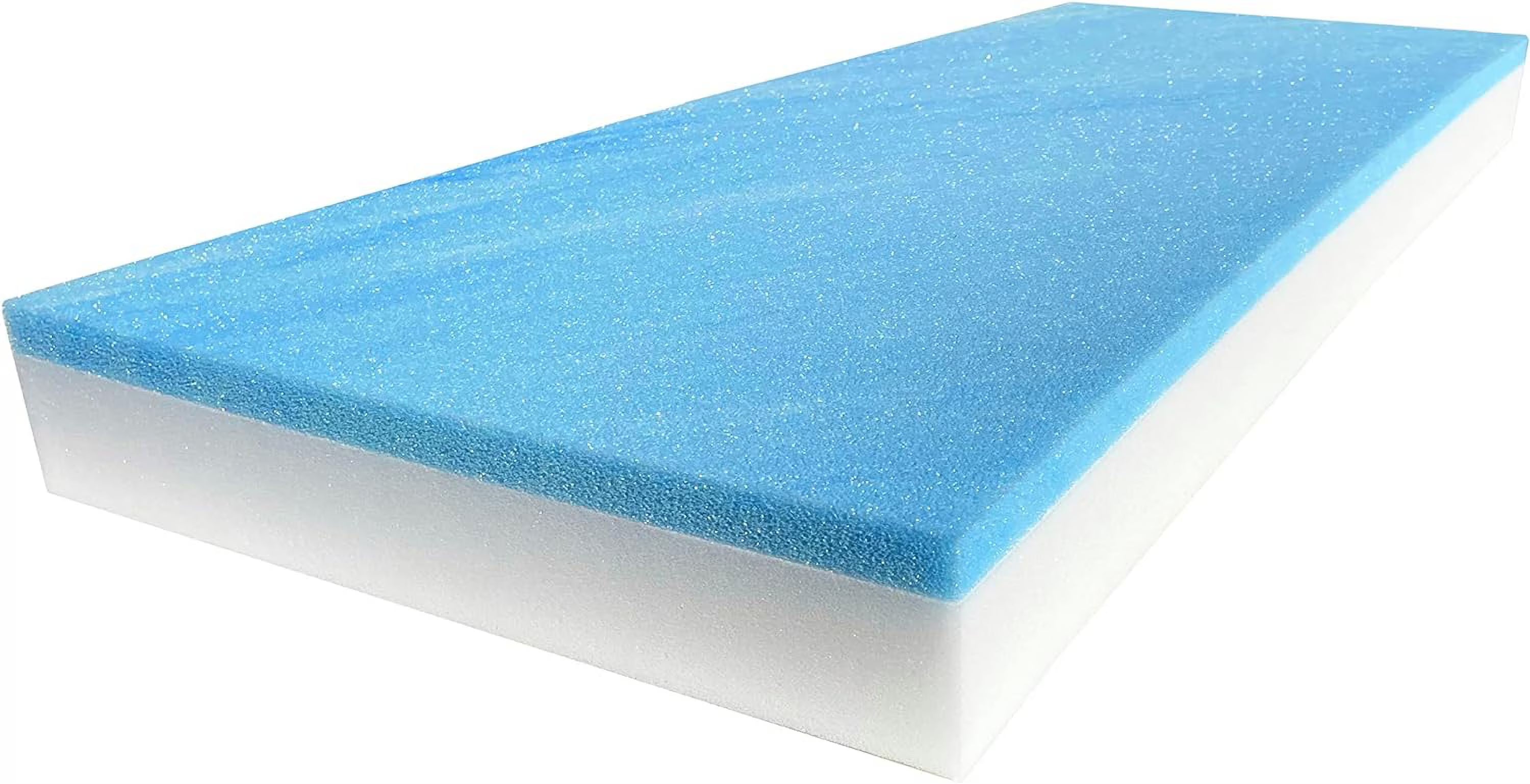 18" x 82" Cool Gel Memory Foam Bench Cushion Replacement Medium Firm S863