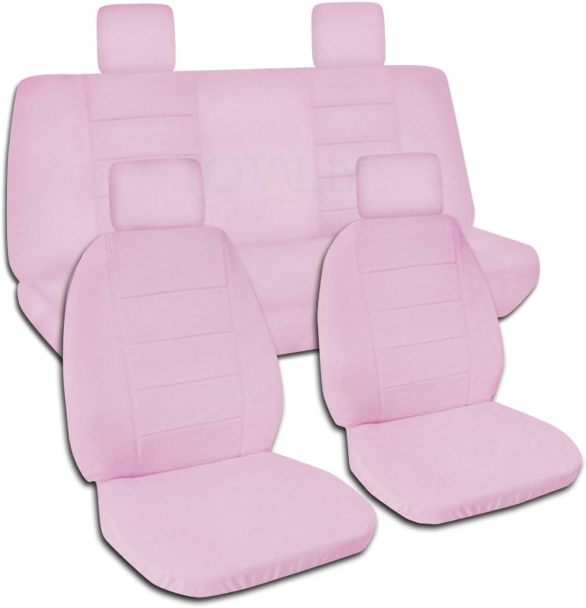 Solid Color Seat Covers Full Set Front & Rear B337