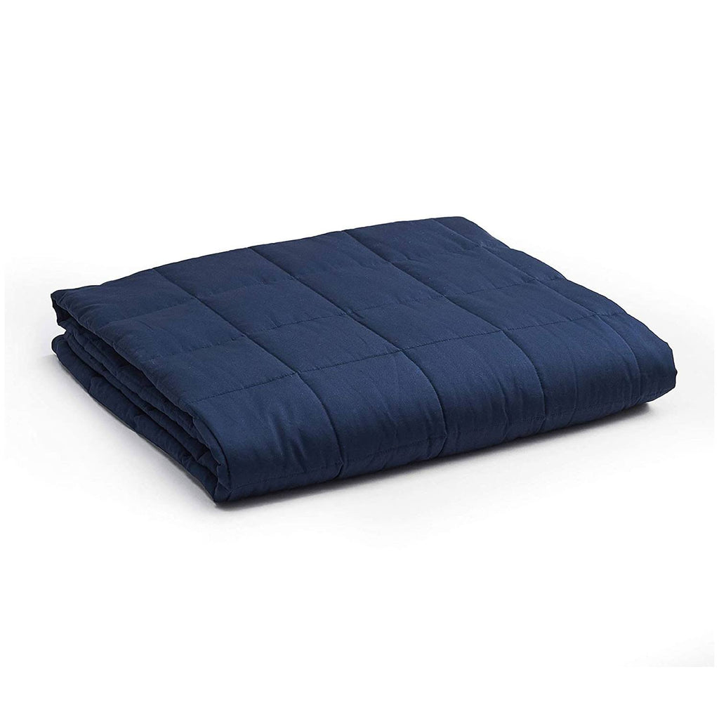 Navy Cotton 25 Pound Weighted Blanket W100704