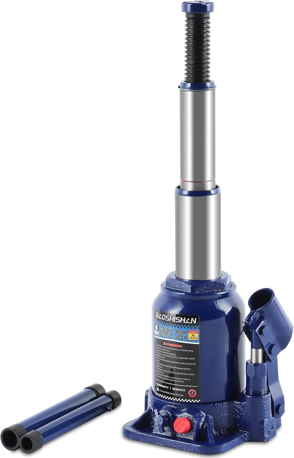 4 Ton Double Ram Hydraulic Bottle Jack with Carrying Case Pack of 2 P937705