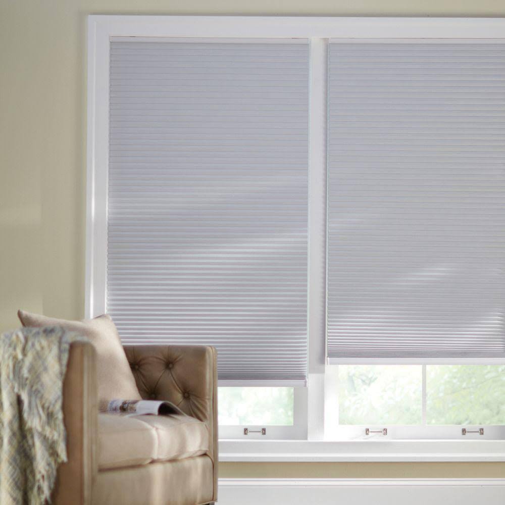 Shadow White Cordless Blackout Cellular Shade D4622