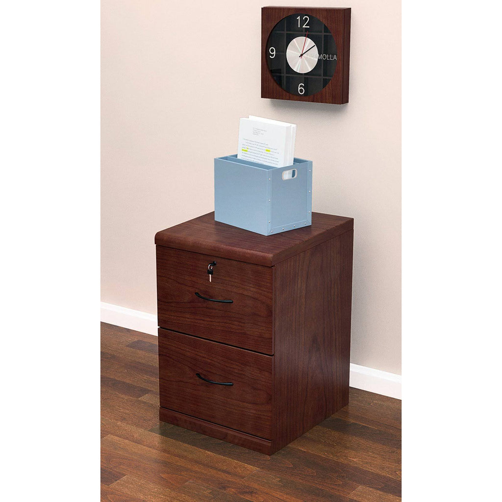Cherry 2 Drawer Vertical File Cabinet E248