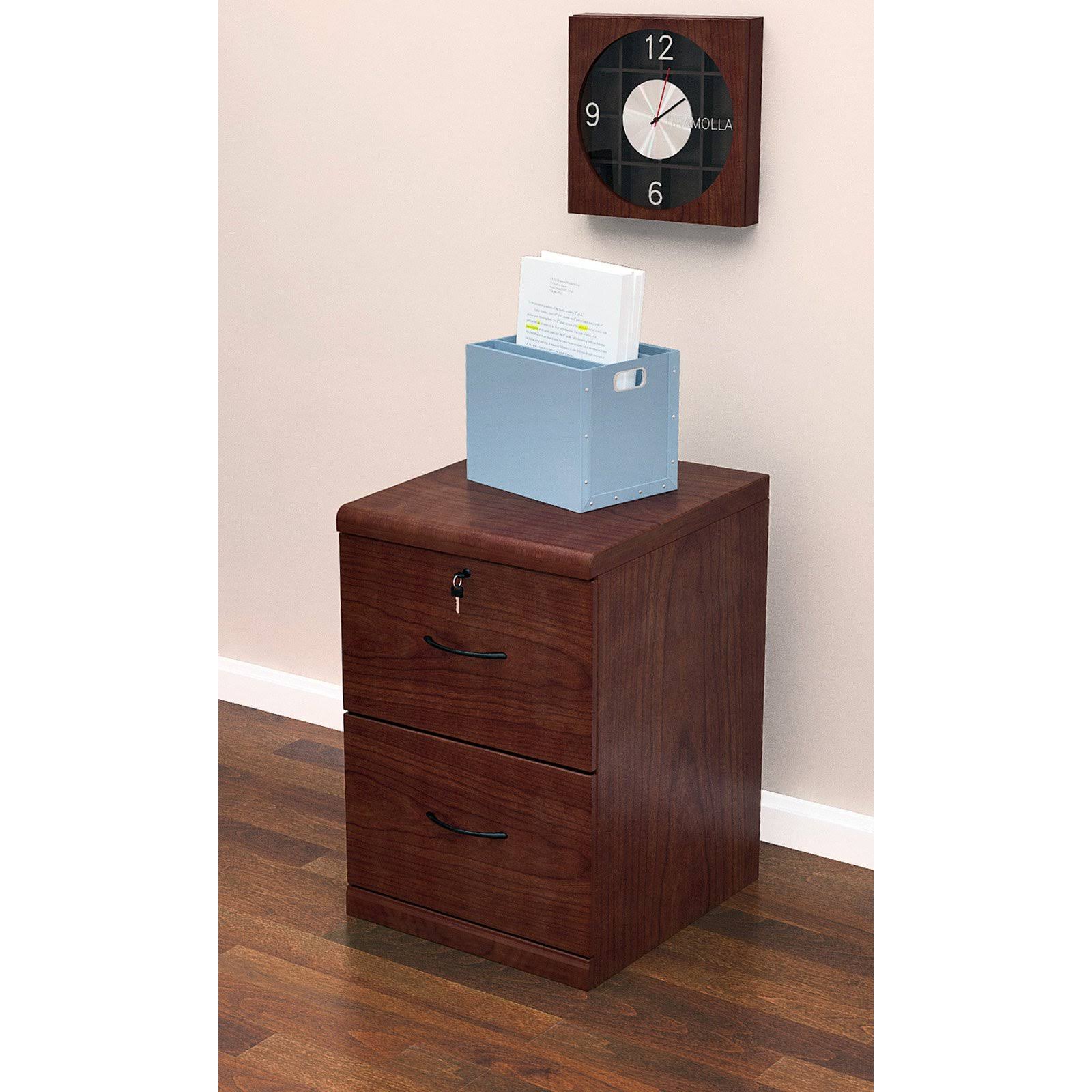 Cherry 2 Drawer Vertical File Cabinet E248