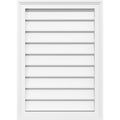 PVC Vertical Surface Mount Gable Vent with Brickmold B285