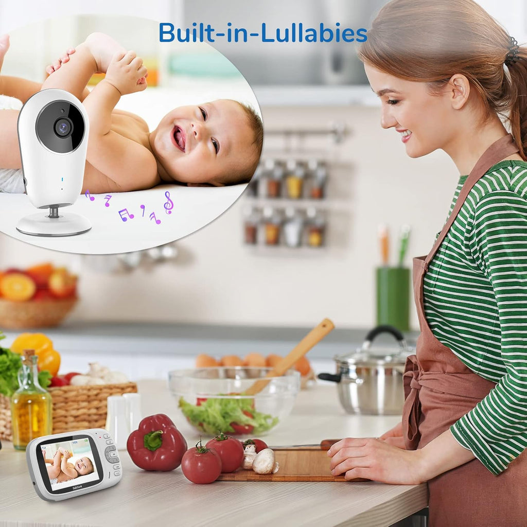 Baby Monitor with Camera and Audio, No WiFi, 2-Way Talk-Back, Infrared Night Vision R113921