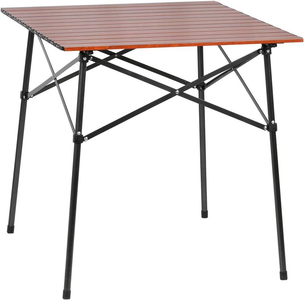 Lightweight Aluminum Folding Square Table with Carry Bag L484206