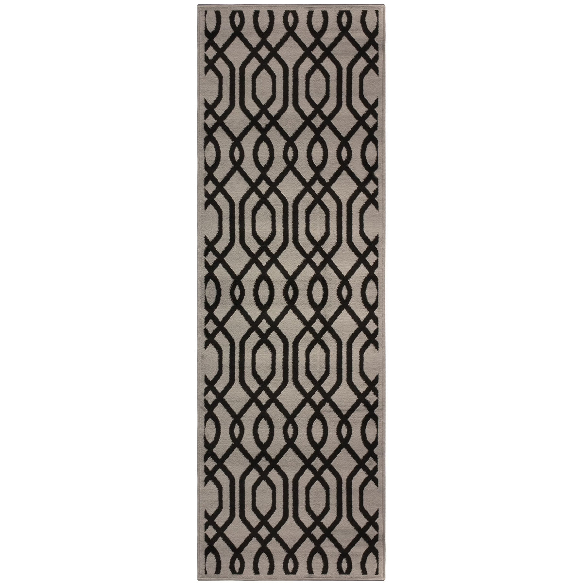 Beige Oriental Floral Runner Rug G2517