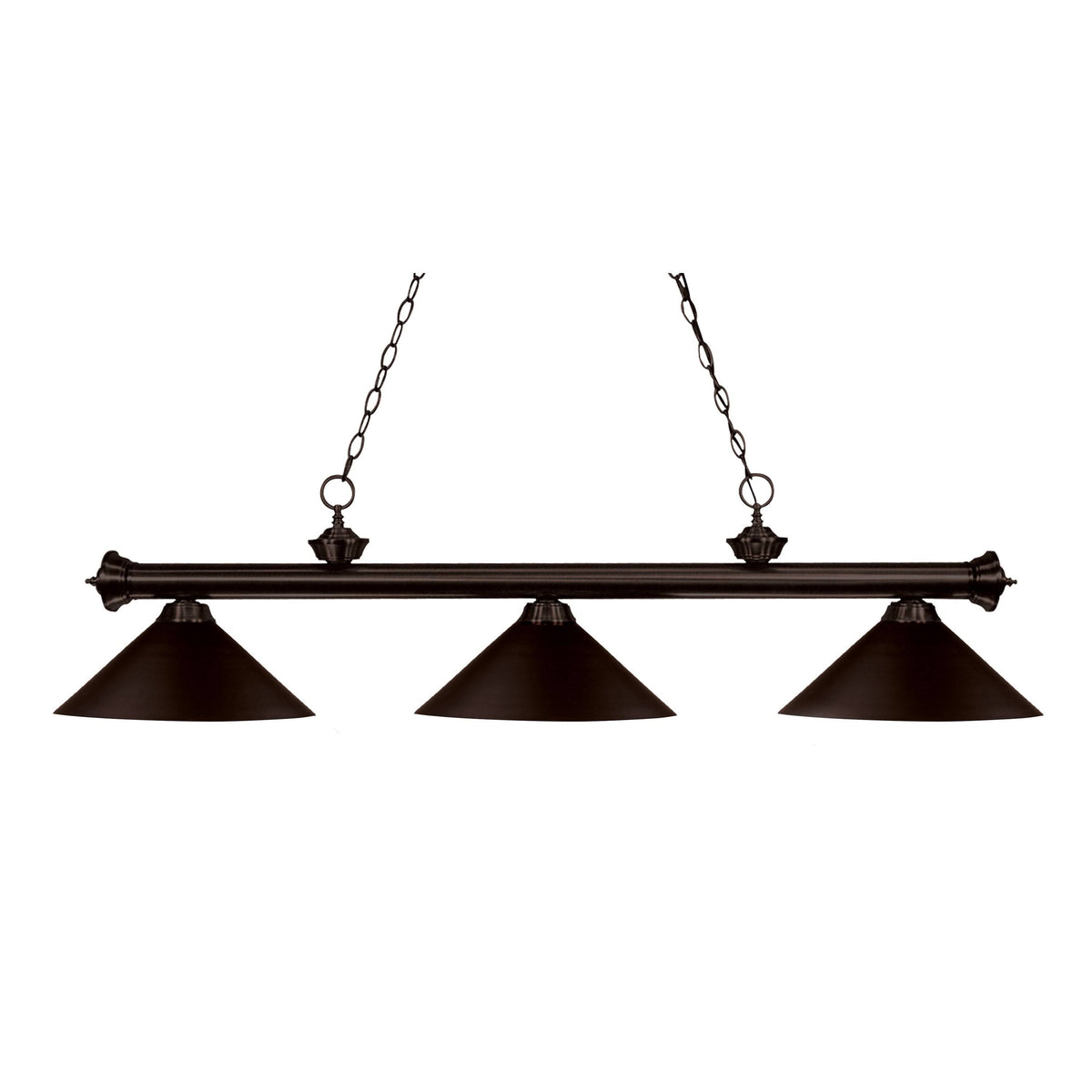 3-Light Black Billiard Fixture V967