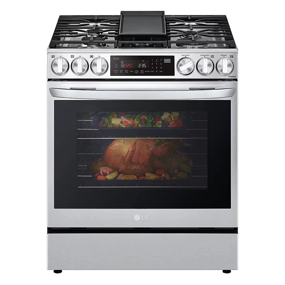 30" Wide 6.3 Cu. Ft. Slide In Dual Fuel Range - Stainless Steel R84178