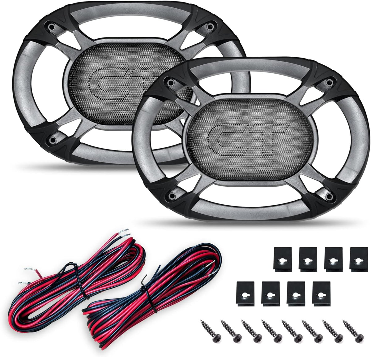 6x9 Inch Coaxial Car Speakers, 200 Watts Max, Pair T14042