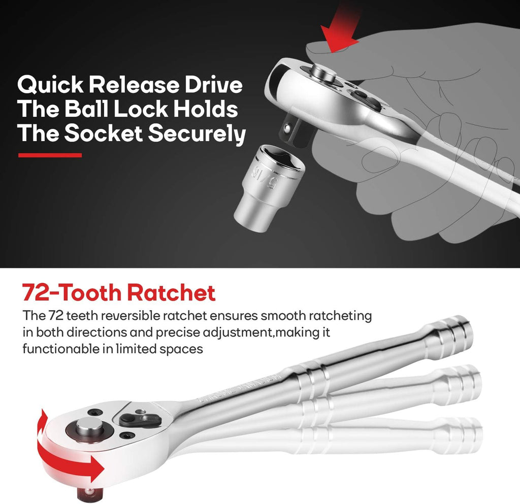 248 Pieces Mechanics Tool Set with Storage Case G471