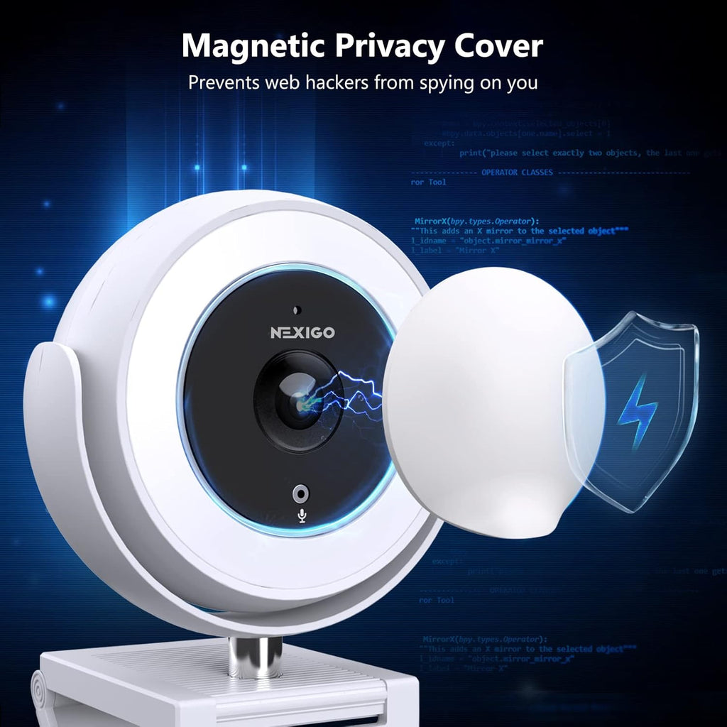 White 1080P Webcam with Remote Control E8798
