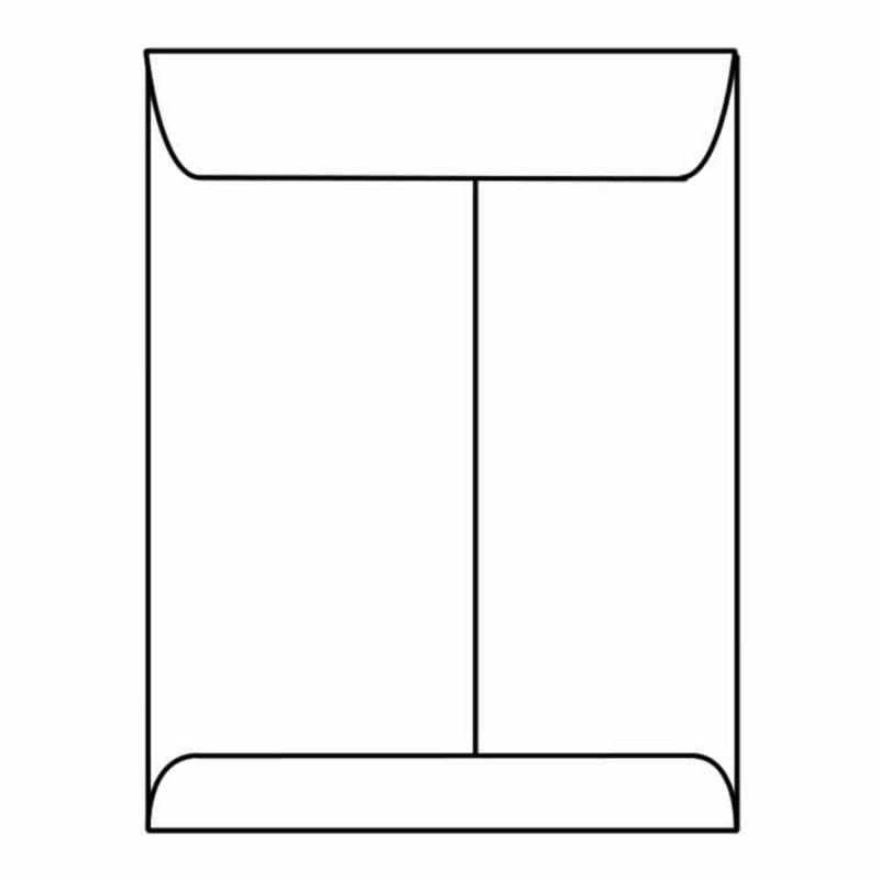 8-3/4 inch x 11-1/2 inch White Center Seam Catalog Envelopes (Box of 500) E66196