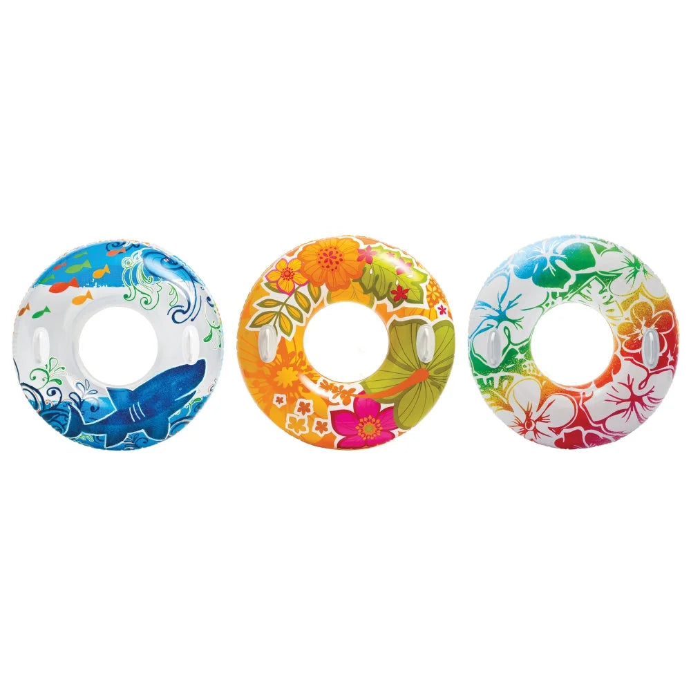 Inflatable Tropical Flower Tube Raft Q740143