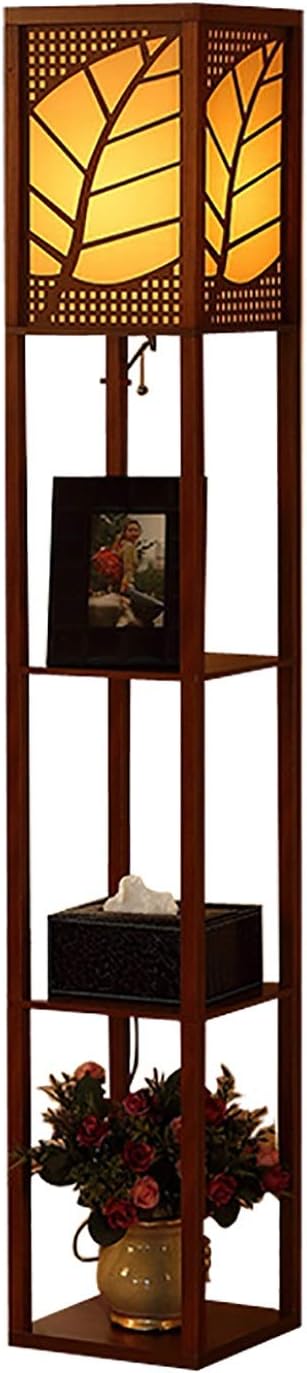 Floor Lamp with Shelf Pull Chain Switch S4839