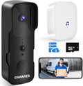 White Video Doorbell Camera Wireless WiFi 1080P HD Night Vision 2-Way Talk Motion Detection L3135