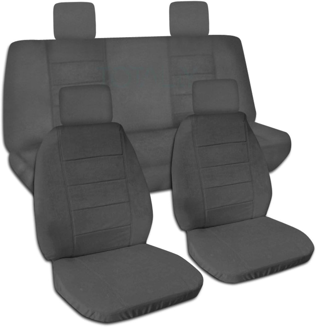 Solid Color Seat Covers Full Set Front & Rear B337