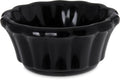 Black Melamine Scalloped Ramekin, 2 oz, Pack of 48 Y23426