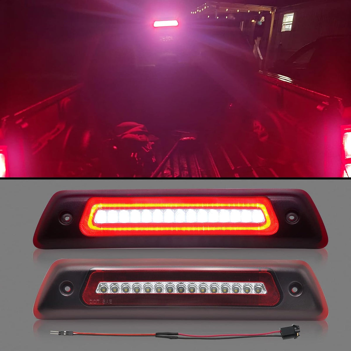 Smoked Lens LED Third Brake Light Pack of 2 B93101