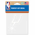 White San Antonio Spurs Decal 4x4 K51093