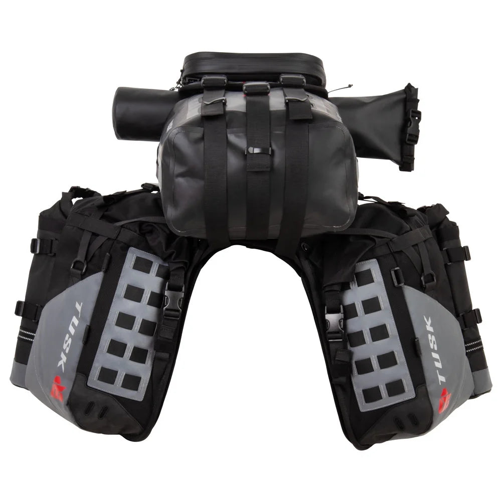 Rackless Luggage System with Small Dry Duffel and Large Bottle Holders Standard Heat Shield X93936
