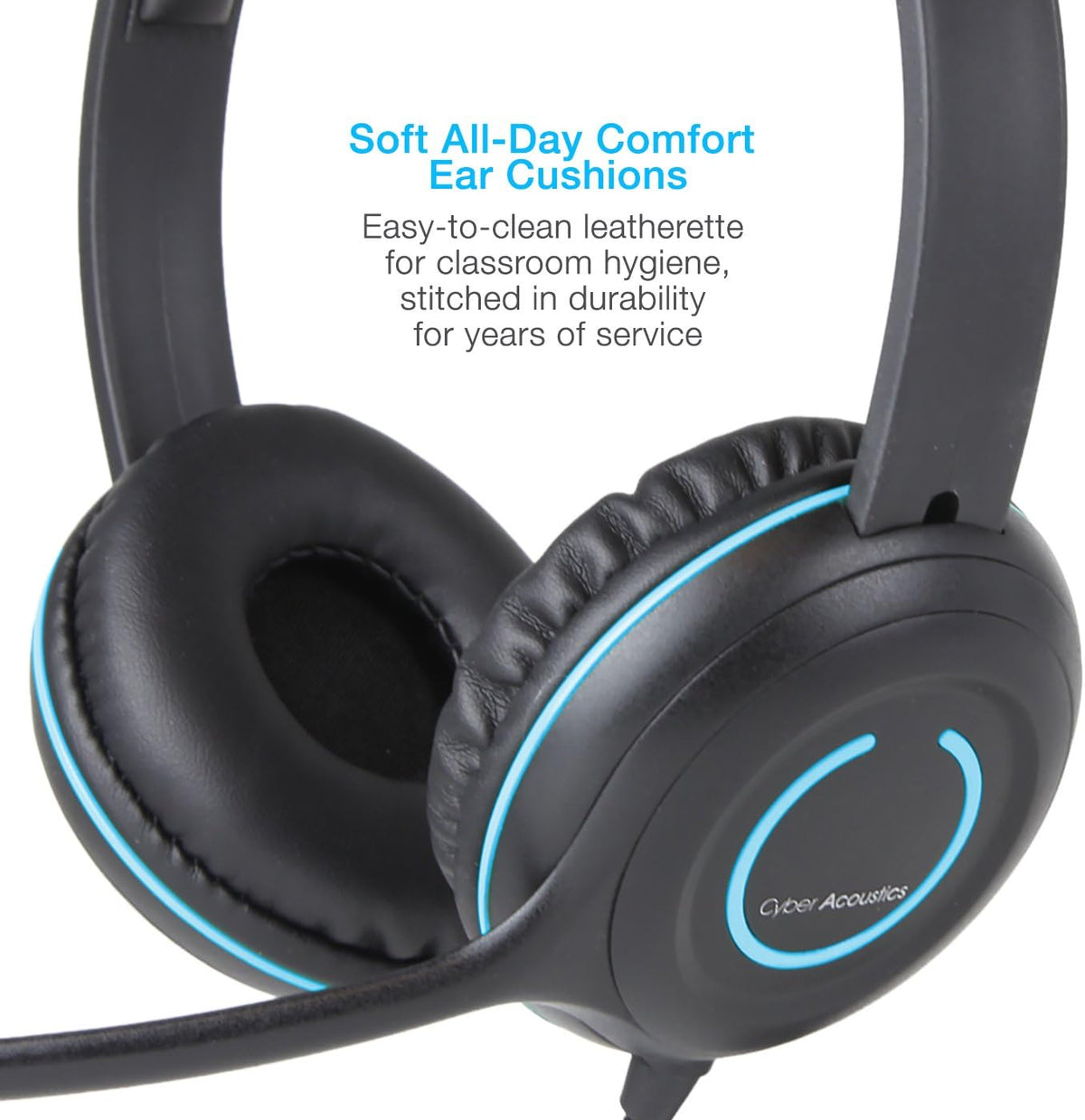 Stereo USB Headset with Noise Cancelling Mic and Adjustable Mic Boom O12464