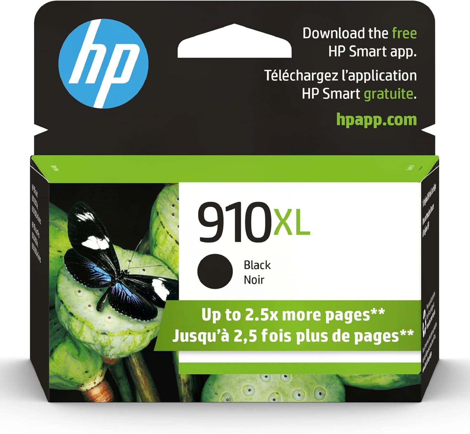 HP 910XL Black High-yield Ink Cartridge Pack of 2 T313