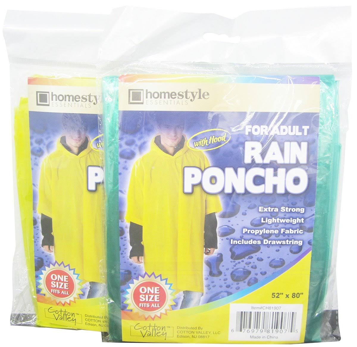 Case of 48 Adult Rain Poncho W5227