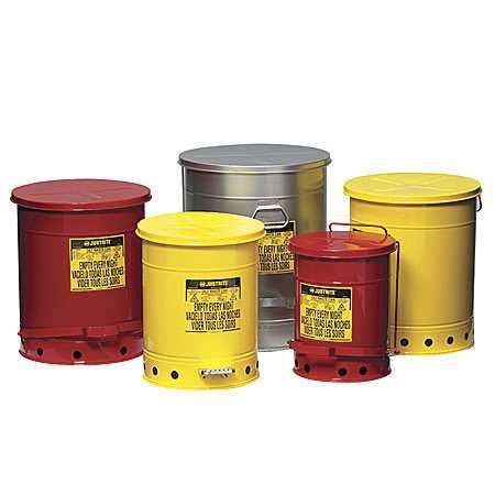 21 Gallon Yellow Oily Waste Can K9468