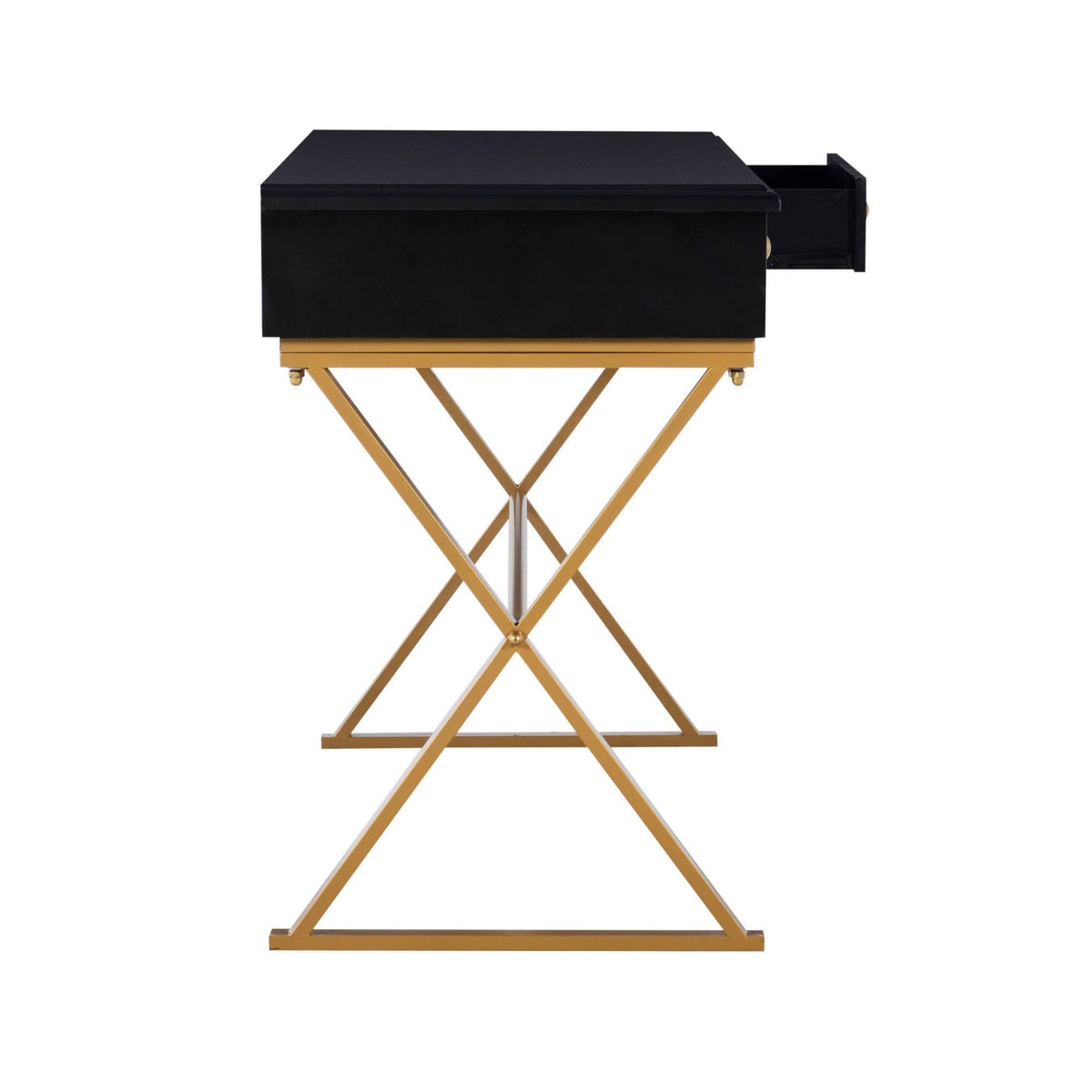 Black Two-Drawer Desk I645