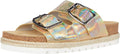 Gold Metallic Leather Shoes 9.5 K21163