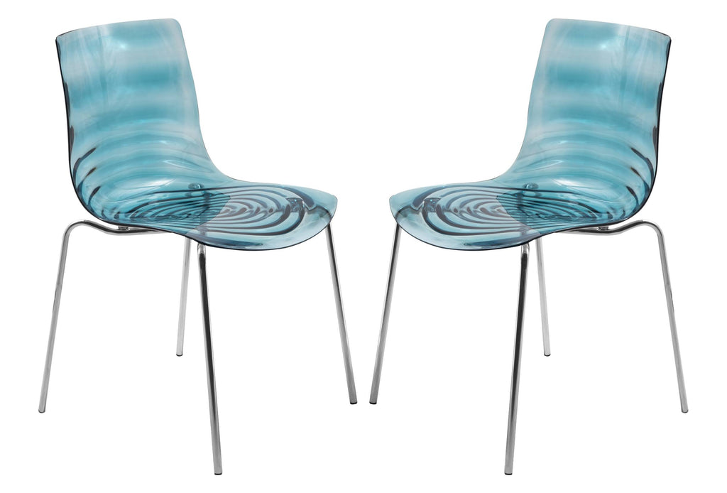 Modern Plastic Dining Chair, Set of 2 A41963