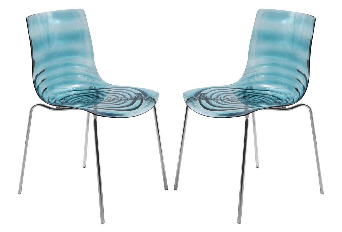 Modern Plastic Dining Chair, Set of 2 A41963