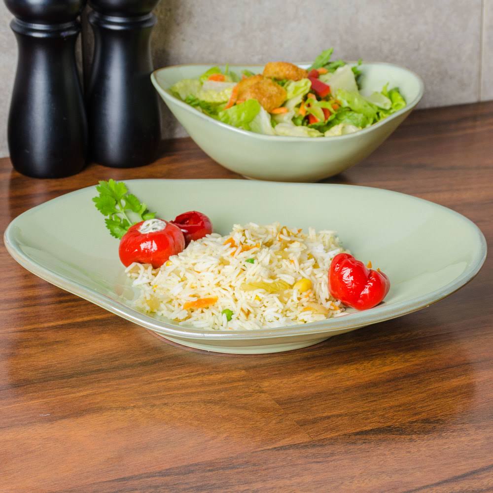 12 in. Vitrified China Ellipse Plate F170