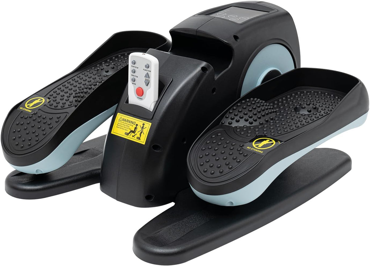 Blue Electric Elliptical Machine with Remote and LCD Z93745