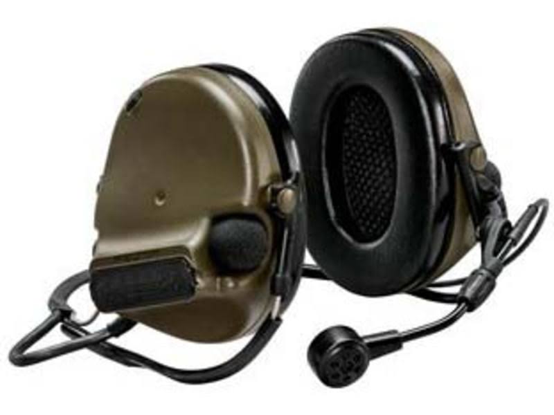 Green Dual Neckband Dynamic Boom Mic Headset I5004