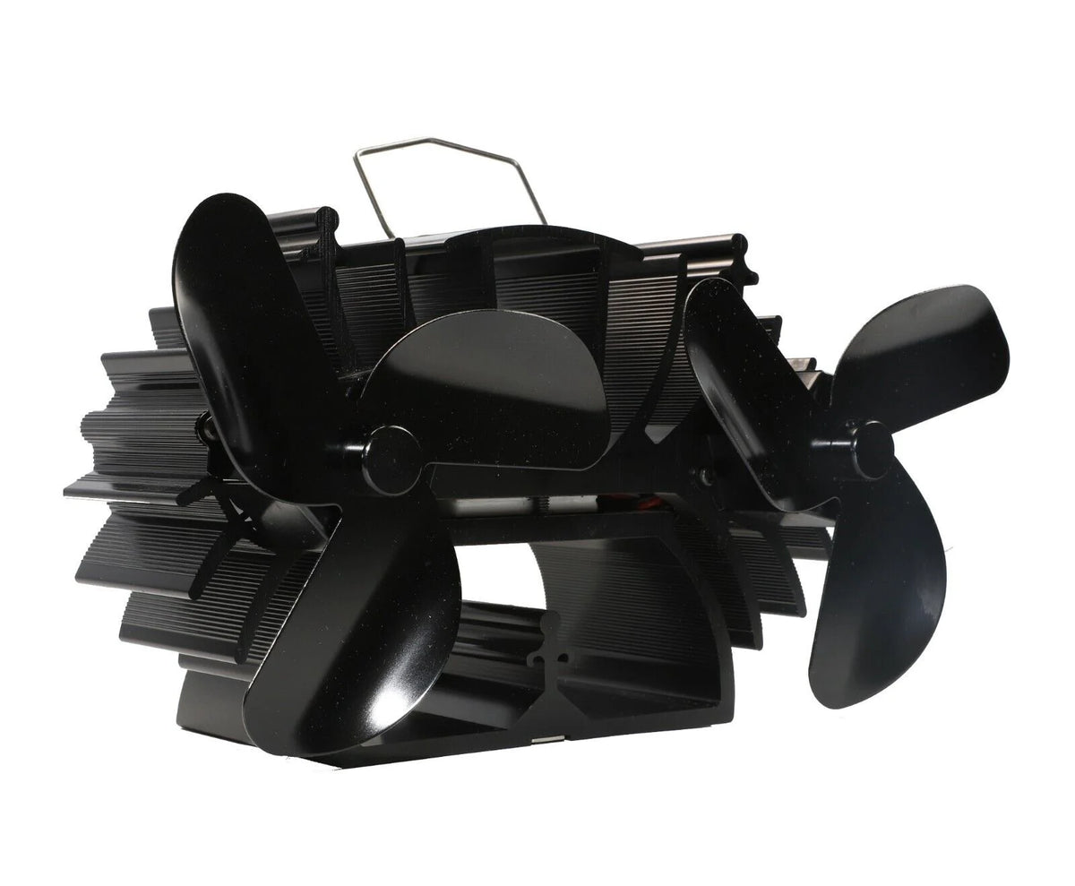 6 Blades Twin Motors Heat Powered Stove Fan O78523