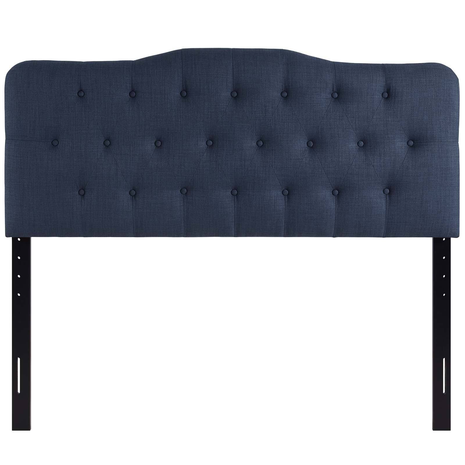 Navy Fabric Headboard Queen A793202