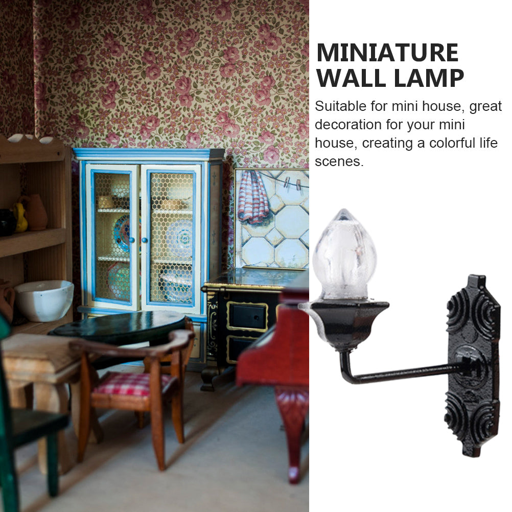 5 Pcs Miniature LED Dollhouse Wall Light Lamp R8771