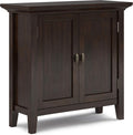 Distressed Grey Solid Wood Low Storage Cabinet S846266