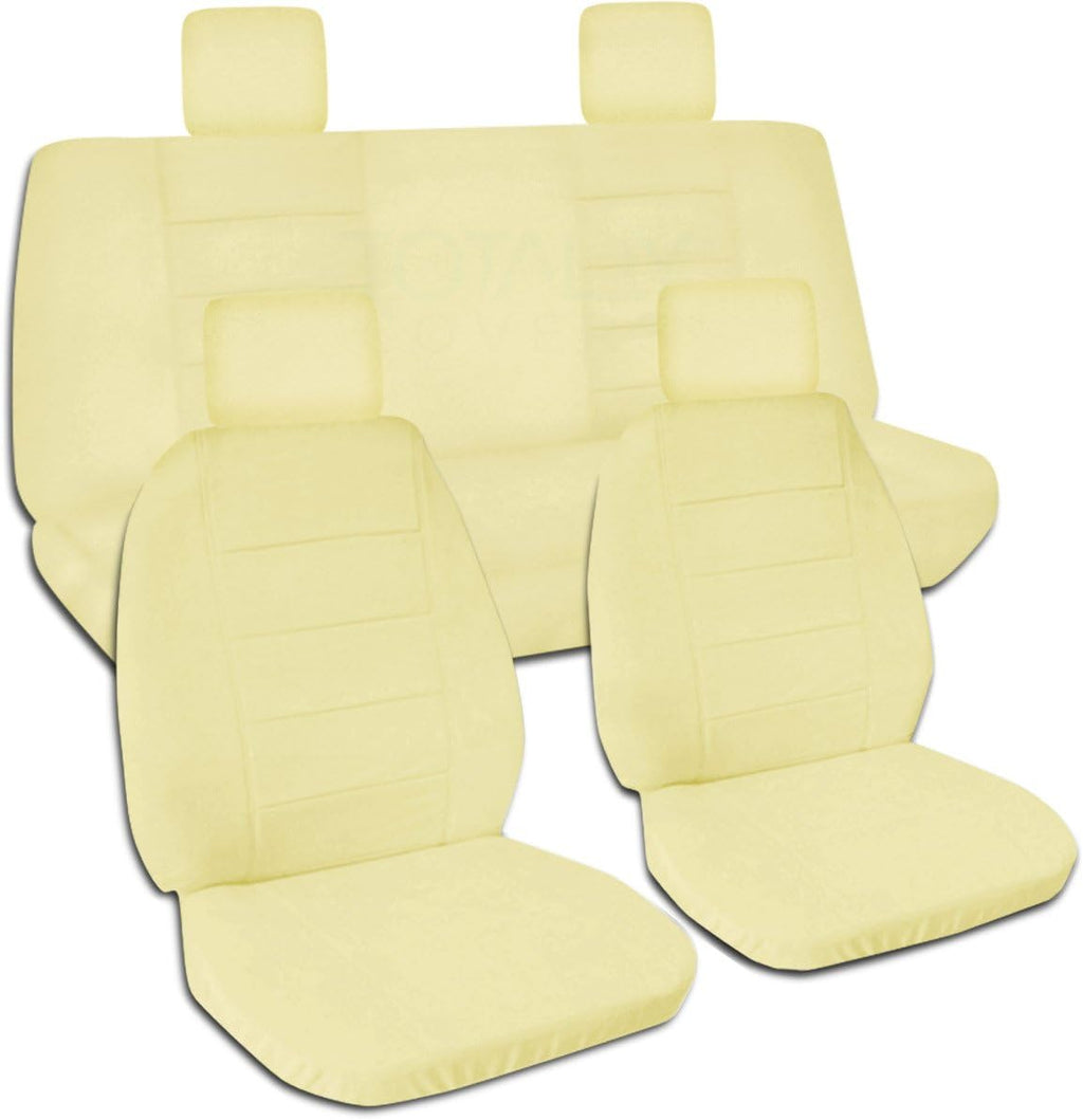 Solid Color Seat Covers Full Set Front & Rear B337