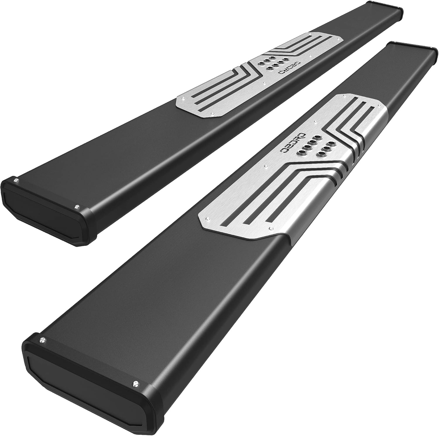 Silver Textured Aluminum Alloy Side Step Nerf Bars W342
