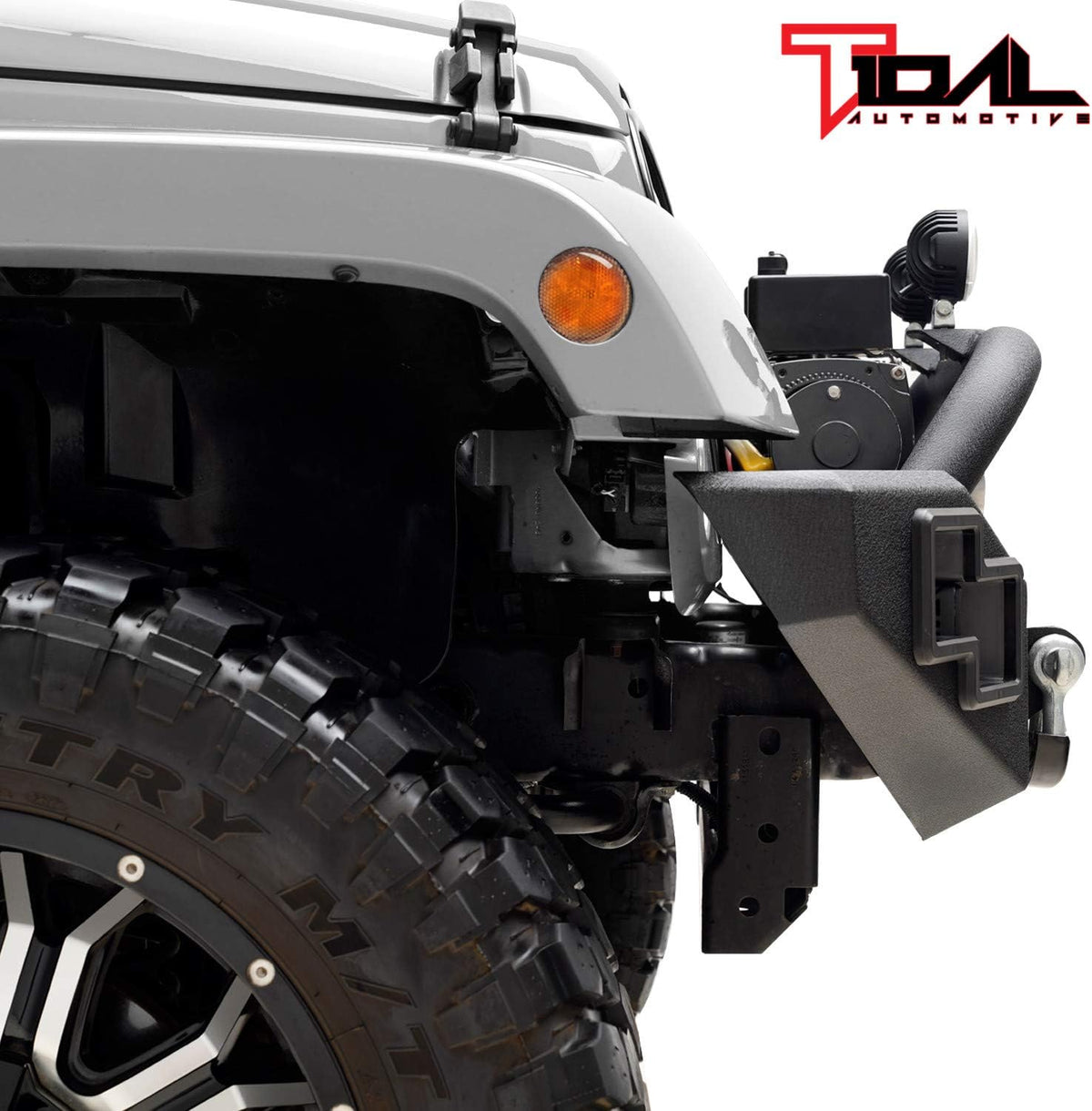 LED Front Bumper with Winch Plate for Wrangler JK Z26475