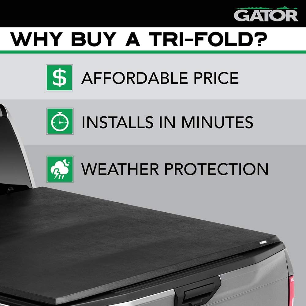 Soft Tri-Fold Truck Bed Tonneau Cover V93942